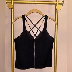 Women’s Charlotte Russe black strappy top M